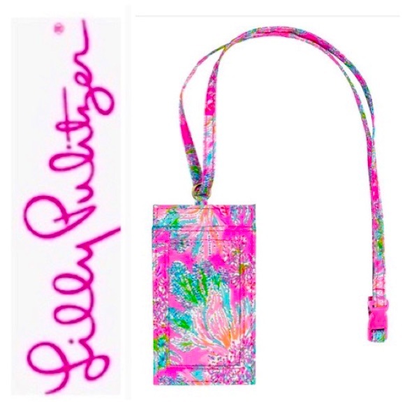 🆕💕🌴LILLY PULITZER🌴SEAING THINGS ID LANYARD